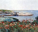 childe hassam - Poppies Isles of Shoals painting